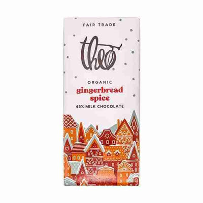 Theo Chocolate Gingerbread Spice 45% Milk Chocolate, 79G