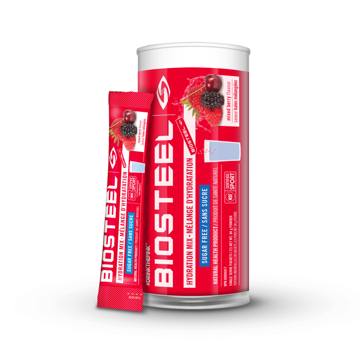 Biosteel - Mixed Berry Hydration Mix, 12X7g Servings