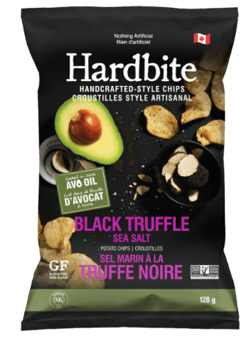 Hardbite Chips - Black Truffle Sea Salt, 128G