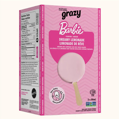 Grazy Barbie Dreamy Lemonade Non Dairy Frozen Dessert, 270Ml