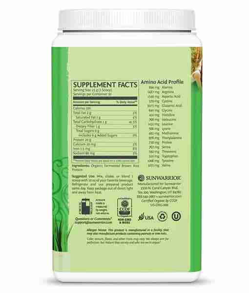 Sunwarrior Classic Rice Protein Natural 750G