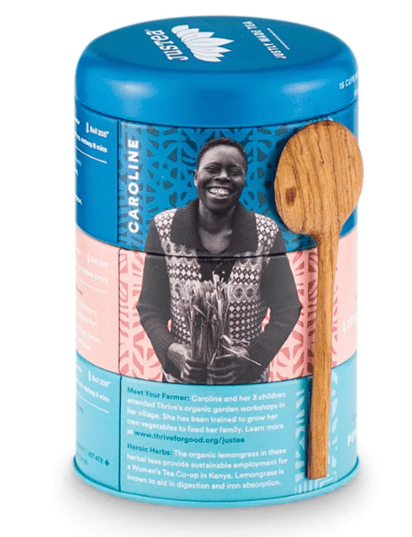 JusTea Loose Leaf Herbal Tea Trio Tin