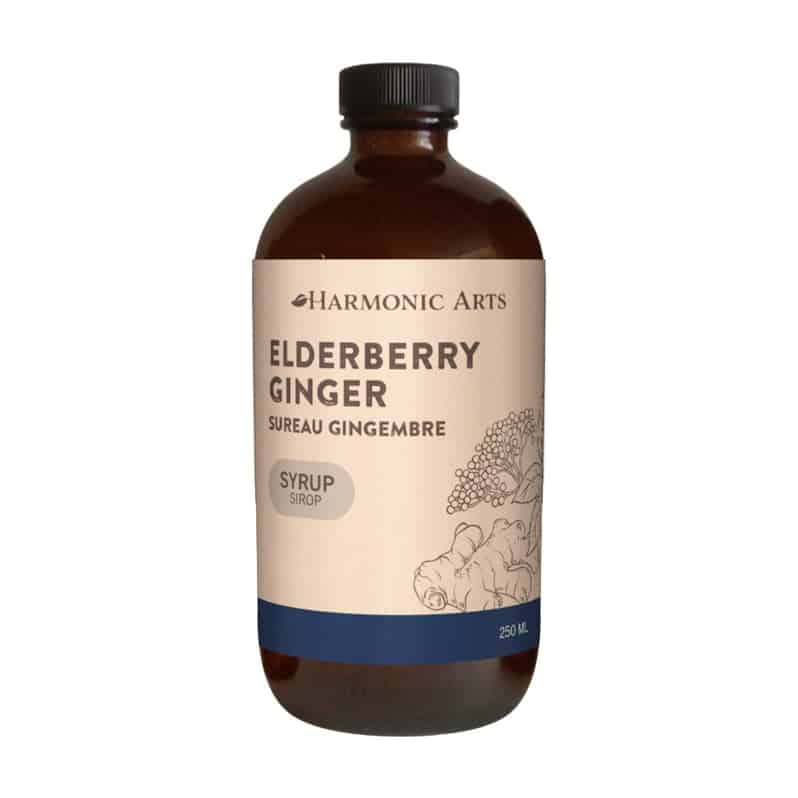 Harmonic Arts Elderberry Ginger Syrup, 250 mL