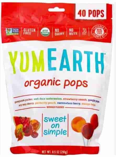 Yum Earth - Organic Fruit Pops. 241G