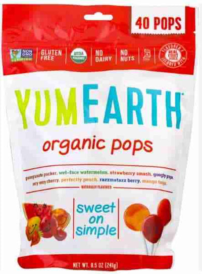 Yum Earth - Organic Fruit Pops. 241G