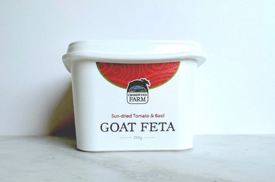 Crosswind Farm- Sun Dried Tomato & Basil Goat Feta, 250G