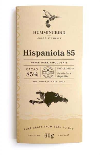 Hummingbird Chocolate Hispaniola 85% Vegan Chocolate Bar