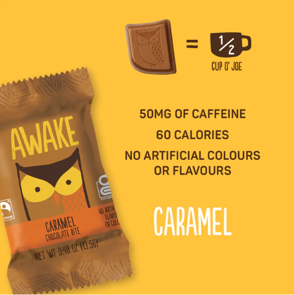 Awake Chocolate Caramel Chocolate Bites, 13.5G