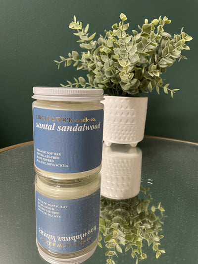 Circle & Wick Santal Sandalwood, 9Oz