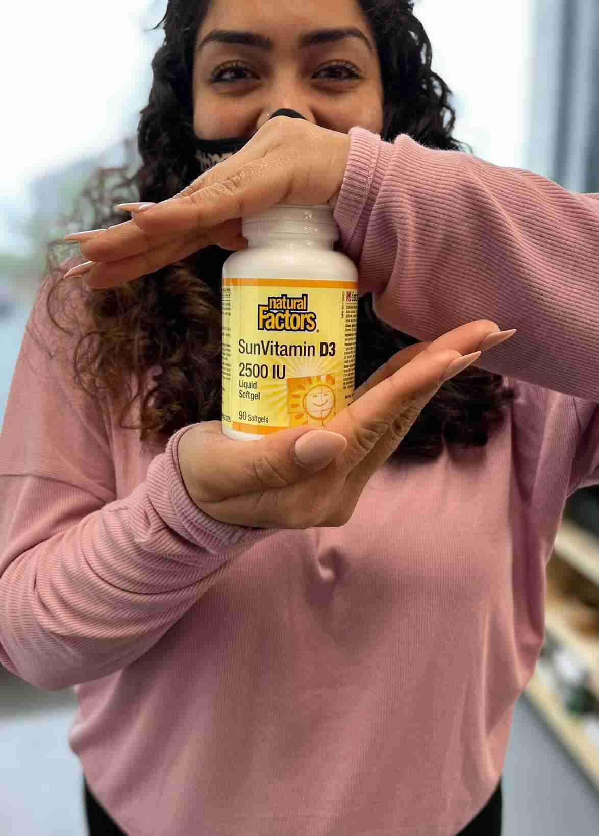 Natural Factors Sunvitamin D3 2500 IU, 90 Softgels