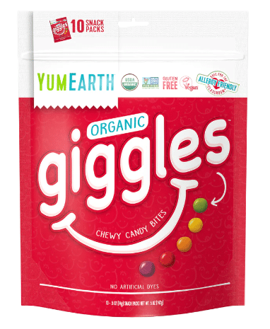 Yum Earth - Organic Giggles Chewy Candy Bites, 142G