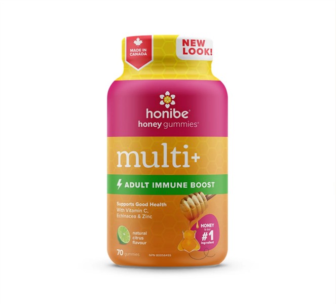 Honibe Multi+ Adult Immune Boost, 70 Gummies