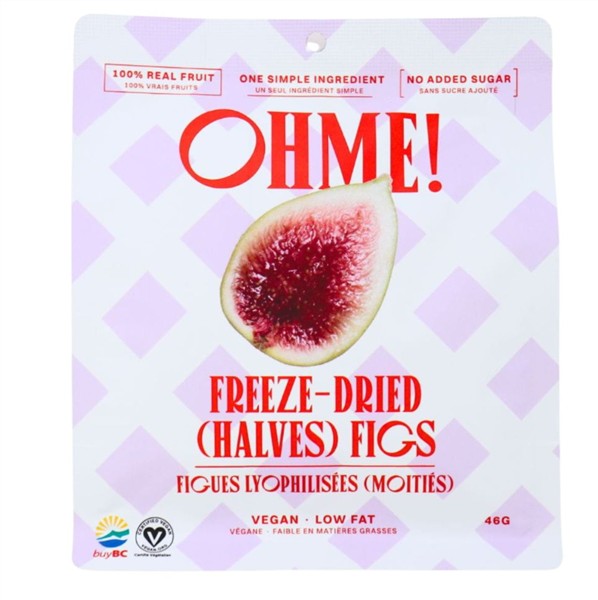 Oh Me! Freeze Dried Figs (Halves), 46G