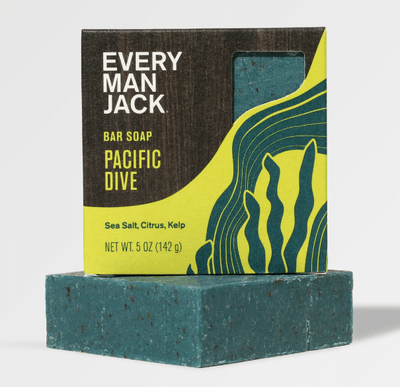 Every Man Jack Cold Plunge Bar Soap, Pacific Dive, 142 g