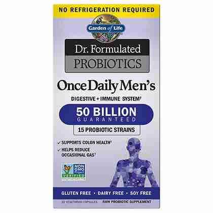 Garden Of Life Once Daily Probiotic For Men 50 Billion CFU (SS); 30Vcap