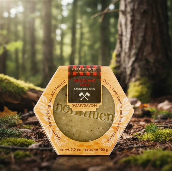 Anoinment Natural Skin Care - Woodland Sage Soap, 100G
