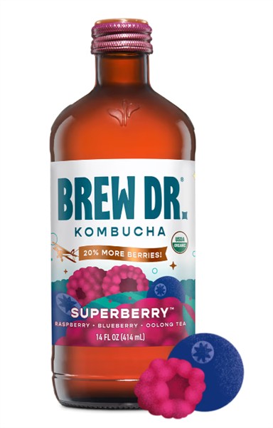 Brew Dr. Kombucha - Superberry, 414Ml