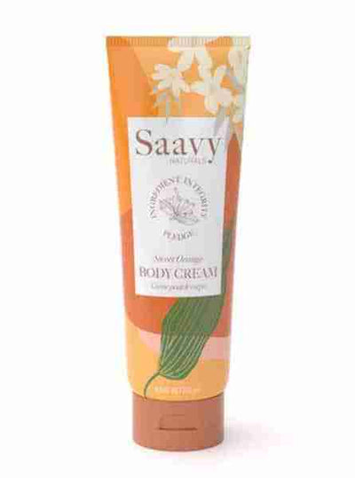 Saavy Naturals Body Cream: Sweet Orange 250Ml