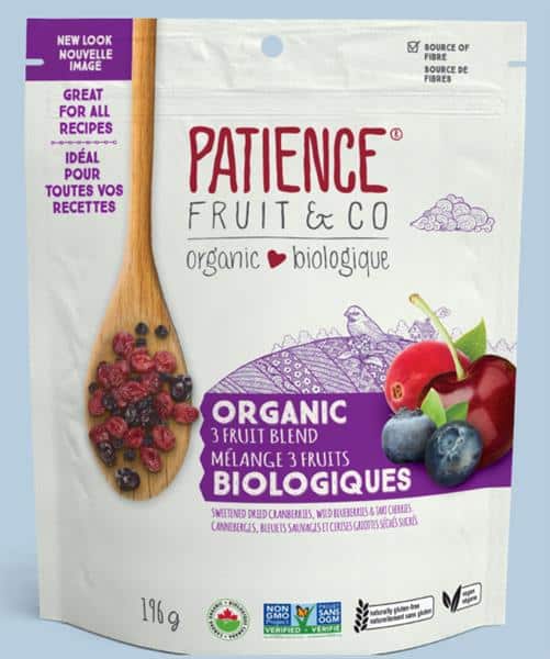 Patience Fruit & Co - Organic 3 Fruit Blend, 196G