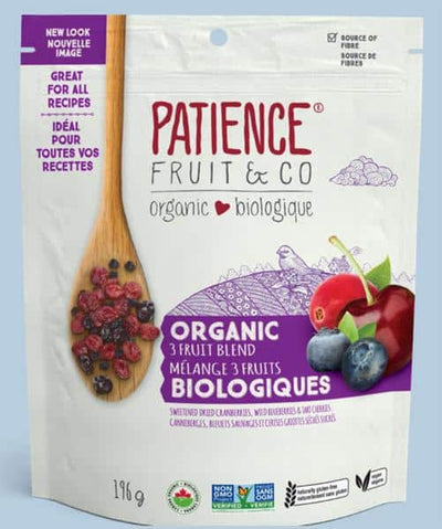 Patience Fruit & Co - Organic 3 Fruit Blend, 196G