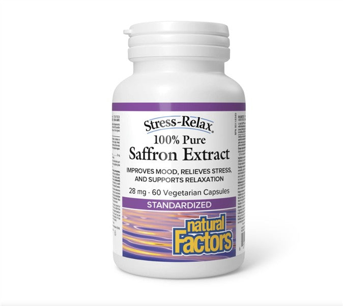 Natural Factors Stress Relax100% Pure Saffron Extract 28Mg, 60Caps
