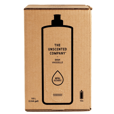 The Unscented Co Dish Soap 10L Refill Box
