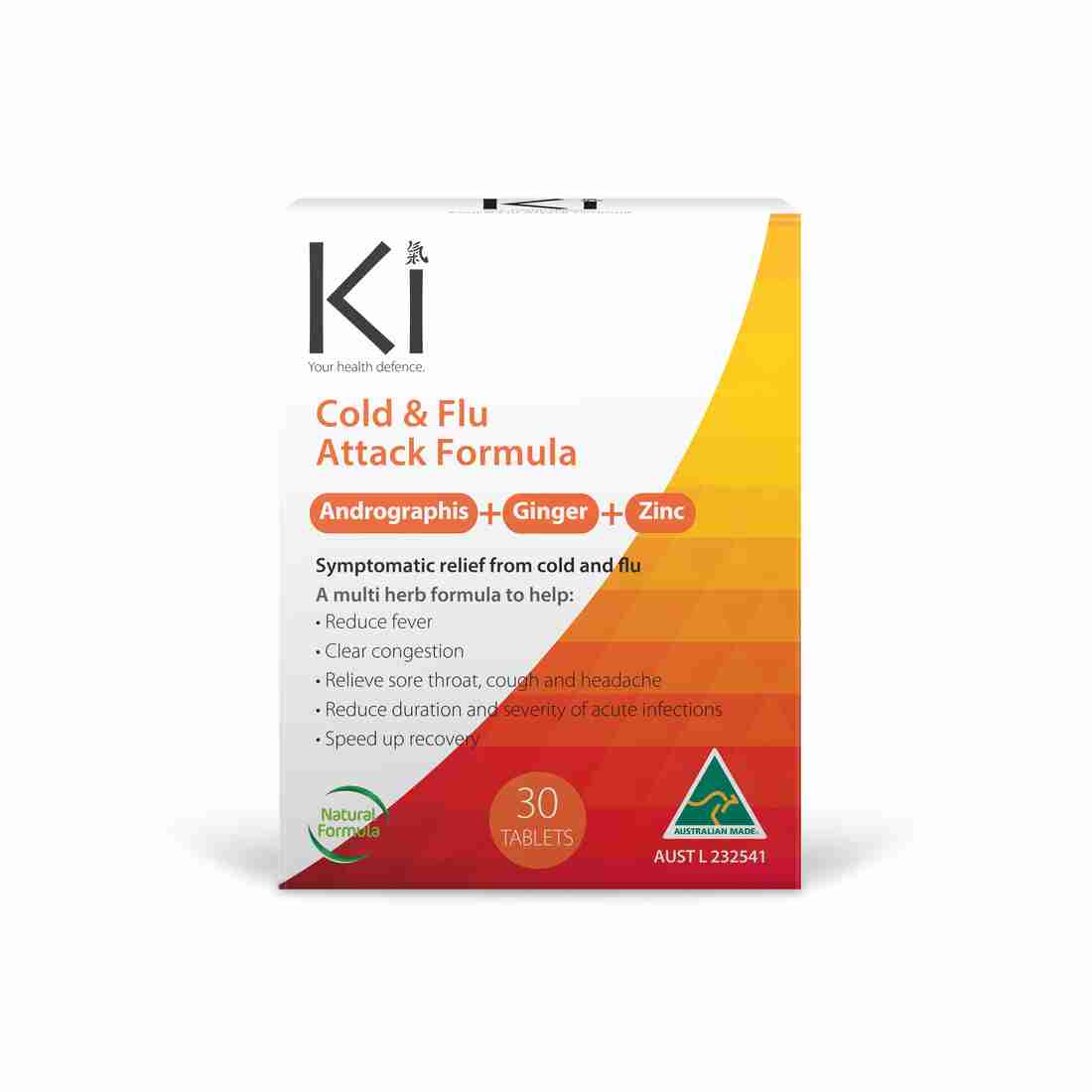 Ki Cold & Flu Attack Formula 30Tab