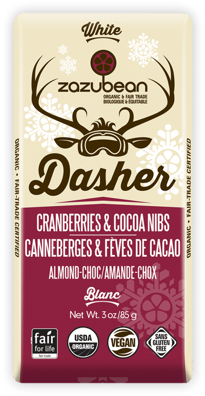 Zazubean - Dasher: Cranberries & Cocoa Nibs, 85G