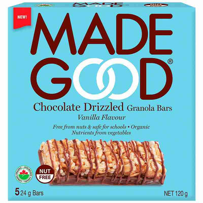 Made Good Chocolate Drizzled Granola Bars, Vanilla, 5 x 24 g (120 g)