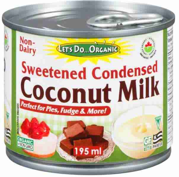 Let's Do Organic Sweetened Condensed Coconut Milk, 210 g