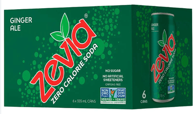 Zevia Ginger Ale, 6 x 355 mL