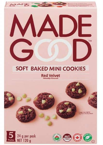 Made Good Red Velvet Soft Baked Mini Cookies 5X24g