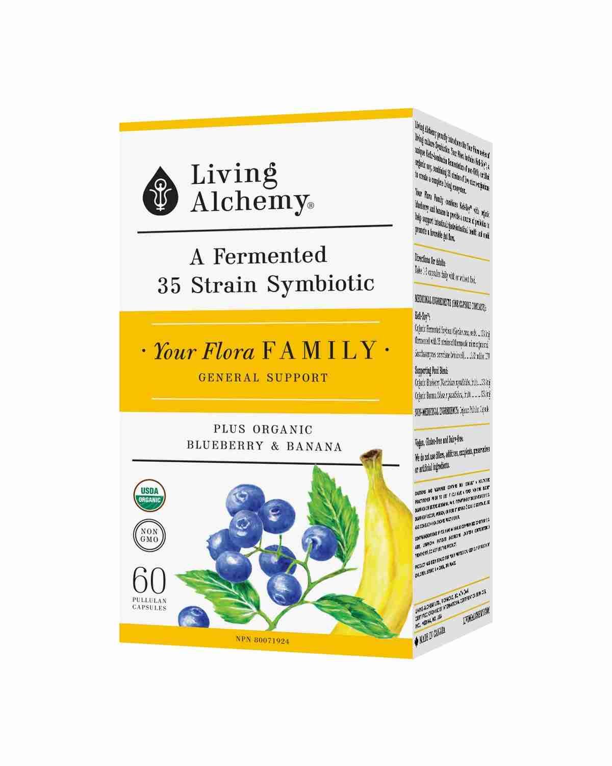 Living Alchemy - Fermented 35 Strain Symbiotic-Family; 60 Capsules