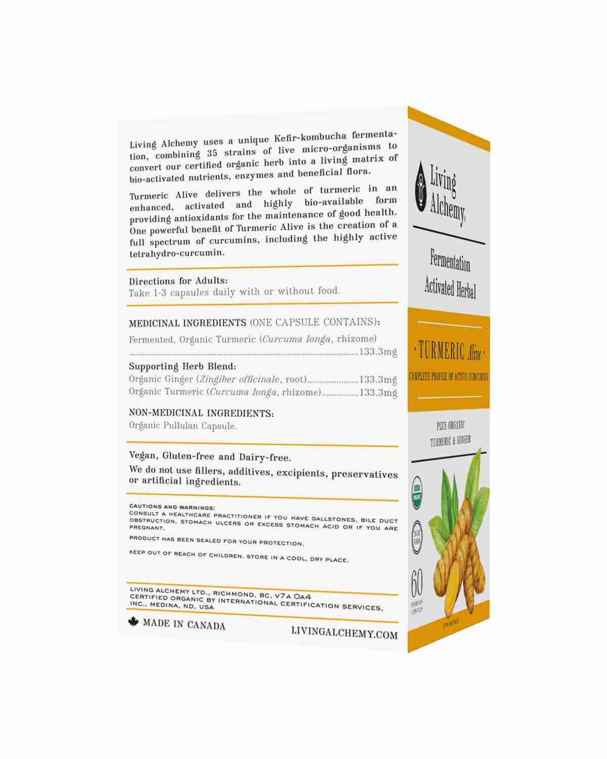Living Alchemy Turmeric Alive 120 Capsules