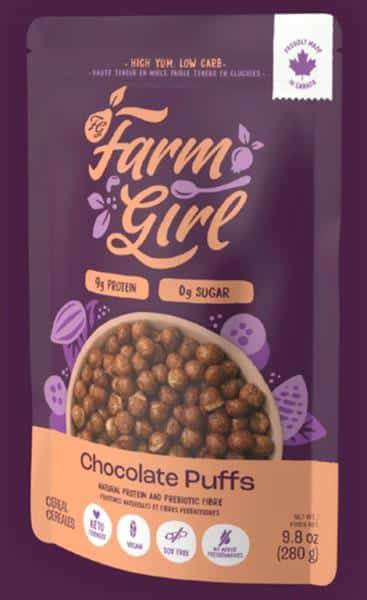 Farm Girl Chocolate Puffs Cereal, 280G