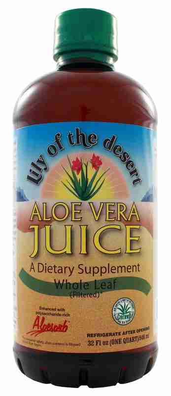 Lily of the Desert Aloe Vera Juice, Whole Leaf, 946 mL
