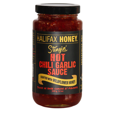 The Halifax Honey Co. Stingin' Hot Chili Garlic Sauce, 340G
