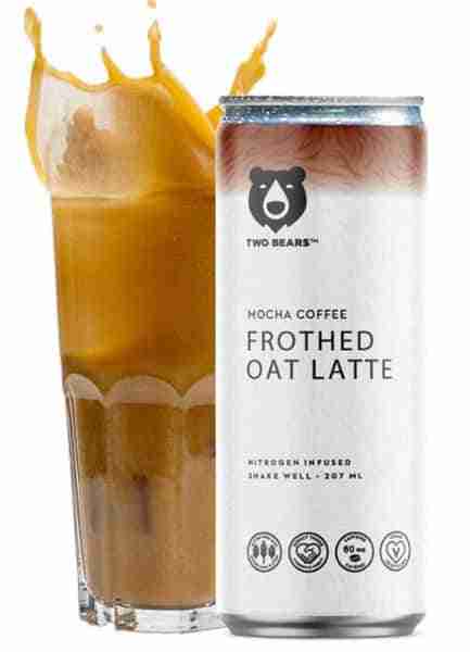 Two Bears - Frothed Mocha Coffee Oat Milk Latte, 207Ml