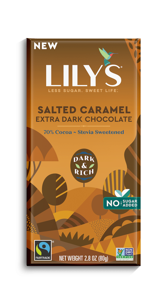 Lily's Salted Caramel Milk Chocolate Style Bar, 80 g
