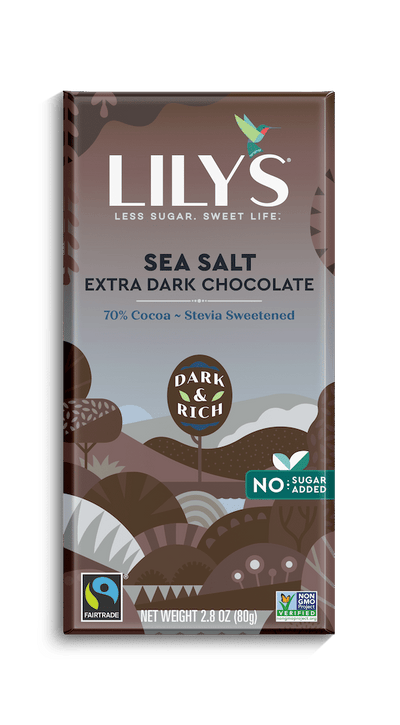 Lily's Sea Salt Extra Dark Chocolate Style Bar, 80 g