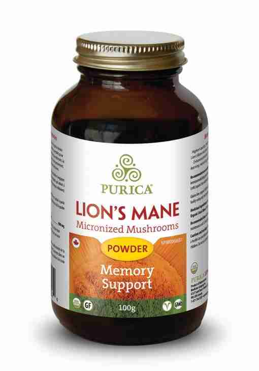 Purica Lion's Mane Micronized Mushrooms 100G Powder