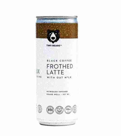 Two Bears - Frothed Black Coffee Oat Milk Latte, 207Ml
