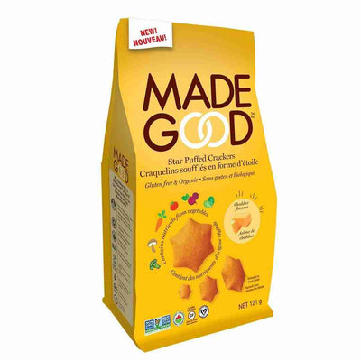 Made Good - Star Puffed Cheddar Crackers, 121G