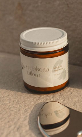 Muskoka Tallow Nourish Face Whip (Grass Fed/Finished), 2.5 oz