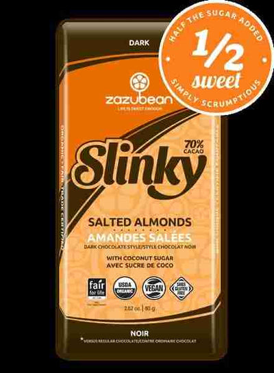 Zazubean - Slinky: Salted Almonds, 80G