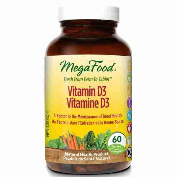 Megafood - Vitamin D3 1000IU, 60 Tabs
