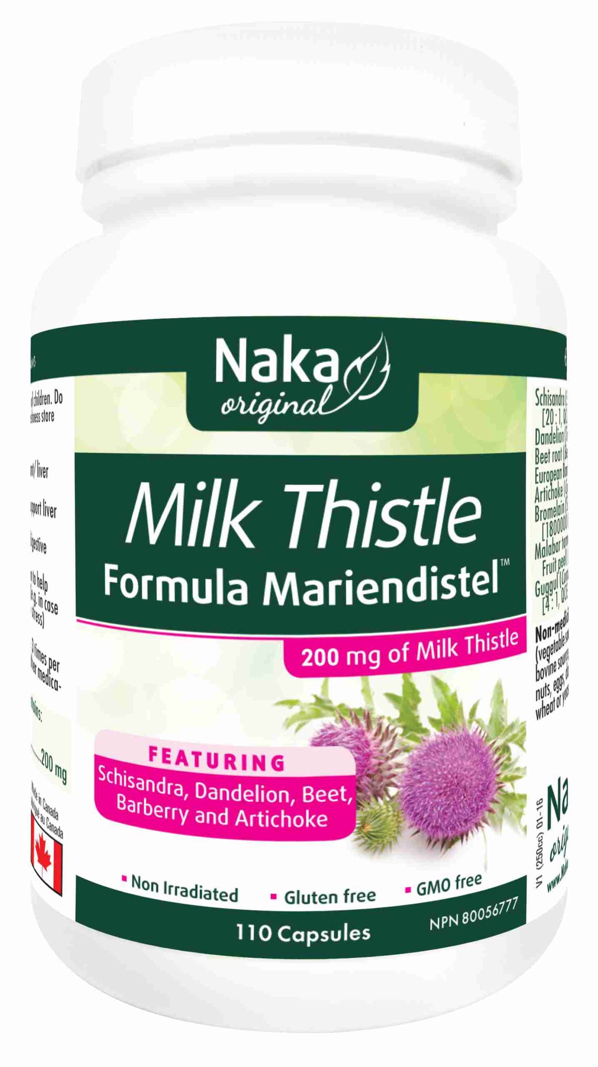 Naka Milk Thistle 200 mg, 110 Caps