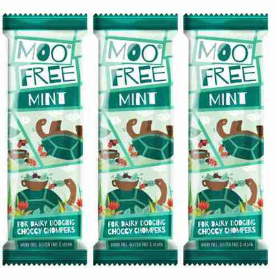 Moo Free - Vegan Mini Mint Chocolate Bar, 20G