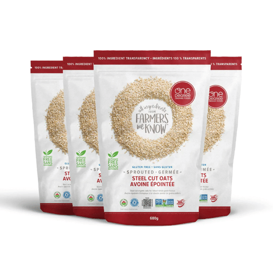 One Degree Organic Foods Gluten-Free Sprouted Steel Cut Oats - 680G