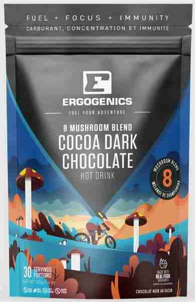 Ergogenics - 8 Mushroom Hot Chocolate Blend, 120G